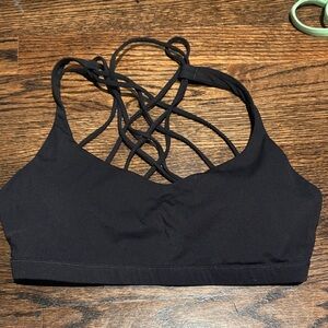 CRZ YOGA Black Strappy Sports Bra